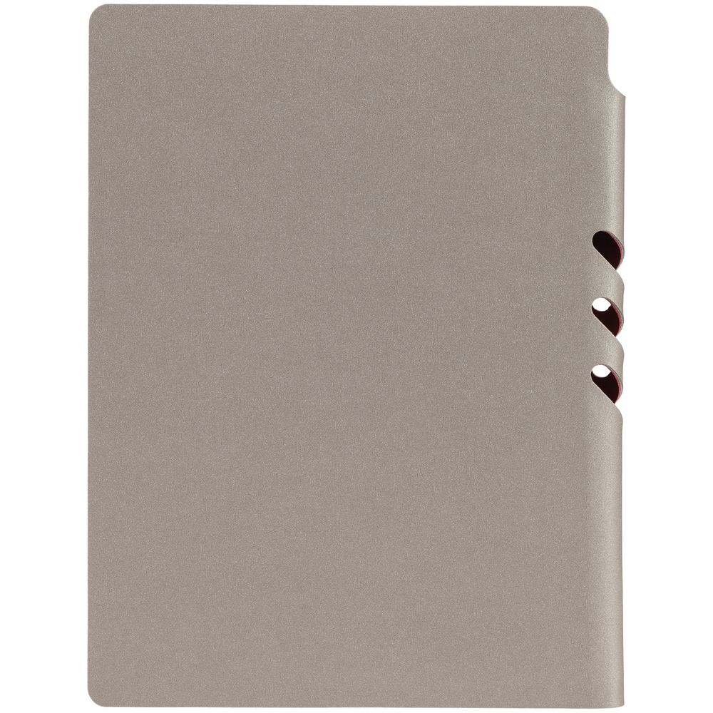 Ежедневник Flexpen, недатированный, серебристо-бордовый / Миниатюра WWW (1000)