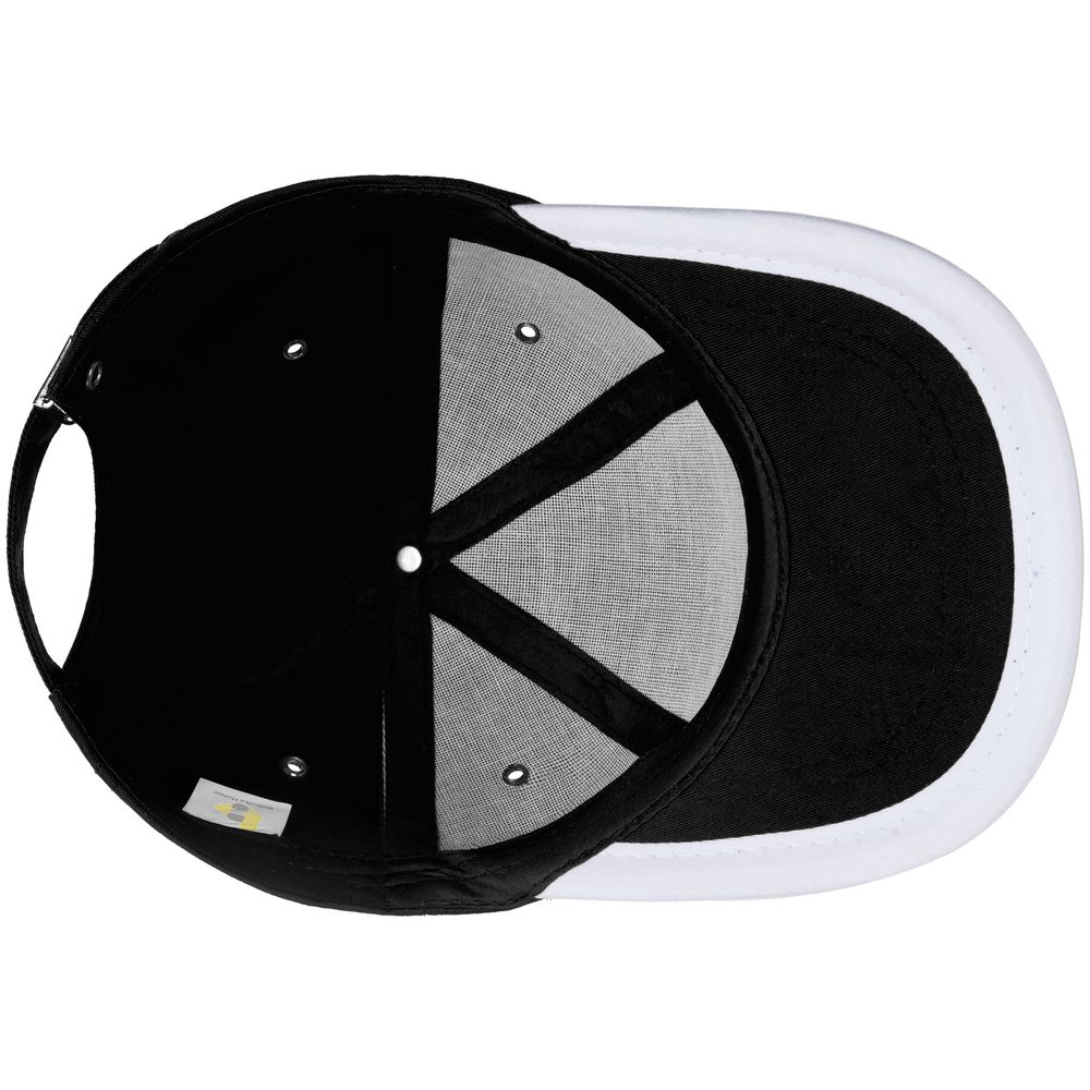 Бейсболка Bizbolka Honor, черная с белым кантом / Миниатюра WWW (1000)