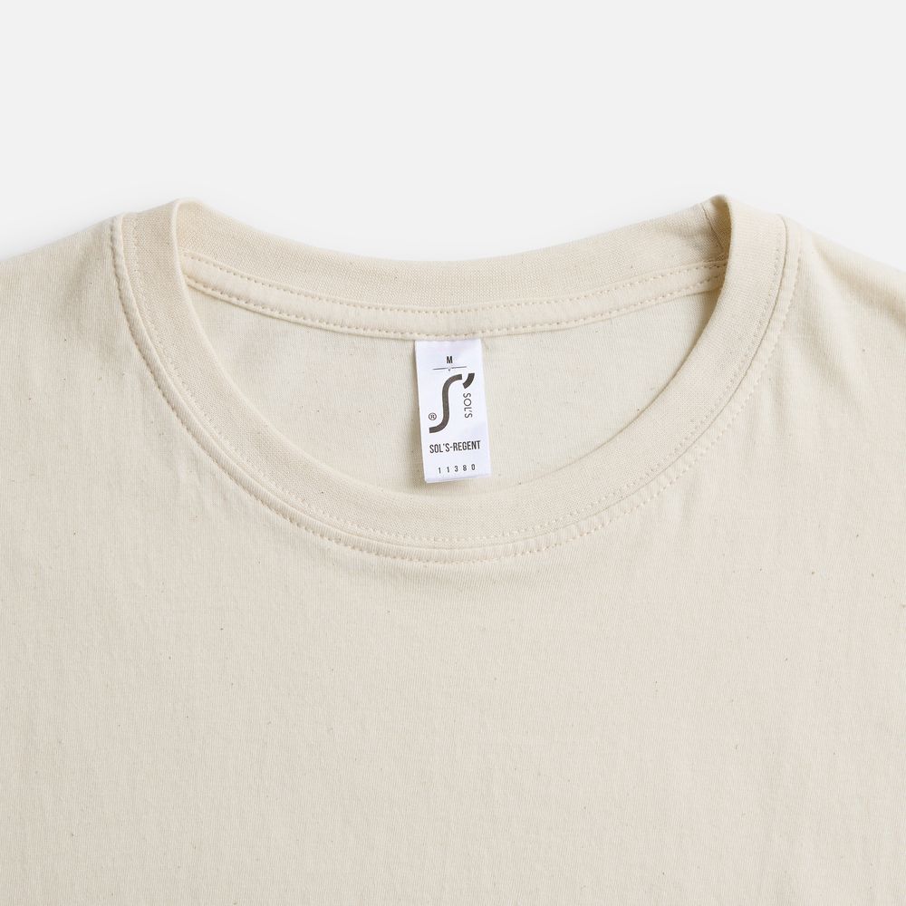 Футболка унисекс Regent 150, светло-бежевая / Миниатюра WWW (1000)