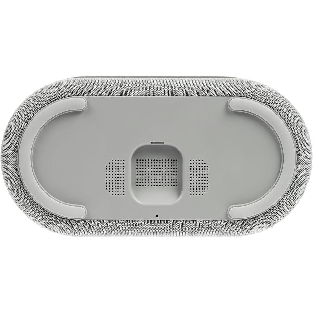 Колонка с часами и беспроводной зарядкой Veske ver.2, серая / Миниатюра WWW (1000)