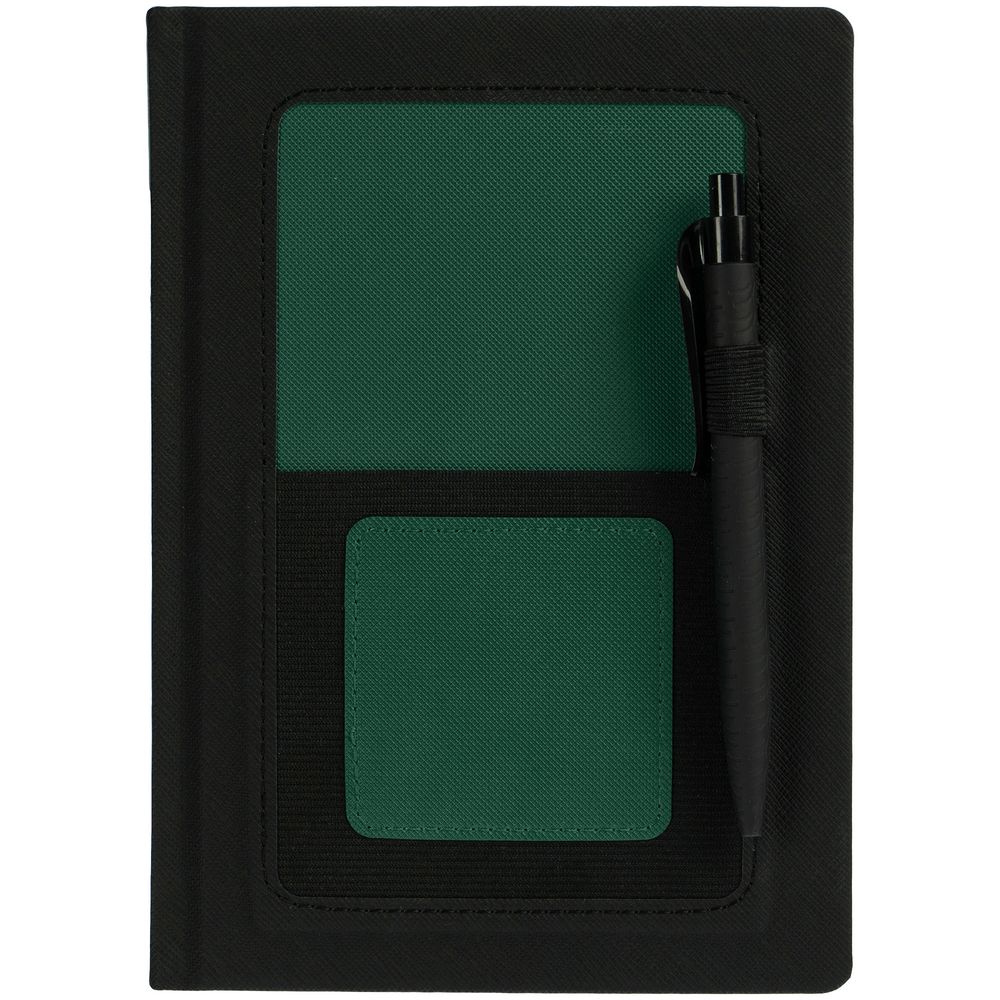 Ежедневник Mobile, недатированный, черно-зеленый / Миниатюра WWW (1000)