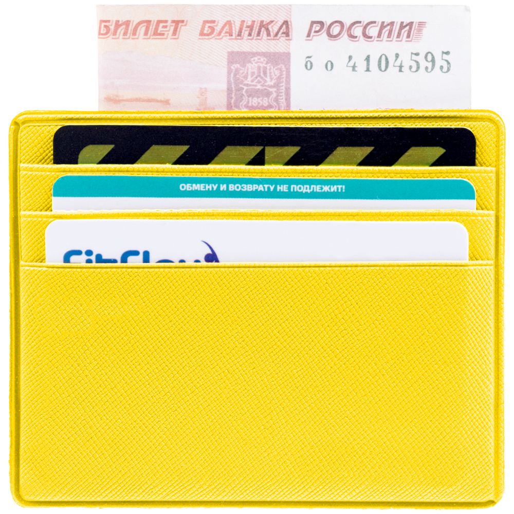 Чехол для карточек Devon, желтый / Миниатюра WWW (1000)