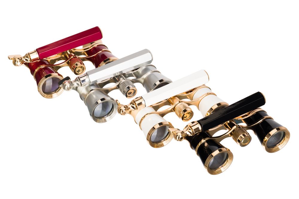 Театральный бинокль-лорнет Broadway 325E, красный / Миниатюра WWW (1000)