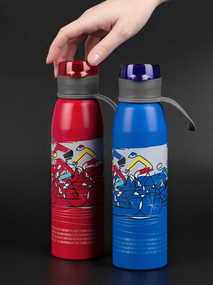 Бутылка для воды Billy Gym, матовая красная / Миниатюра WWW (1000)