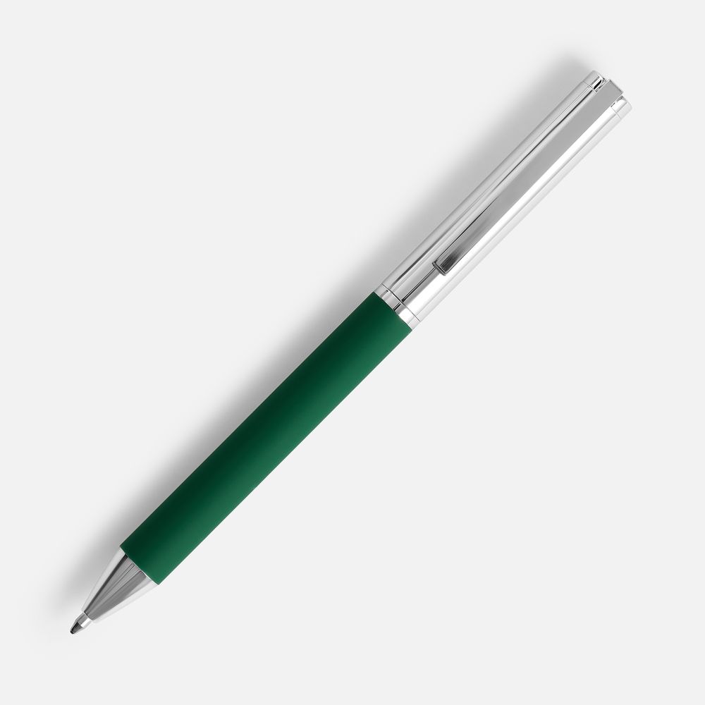 Ручка шариковая Eyeshot Soft Touch, темно-зеленая / Миниатюра WWW (1000)