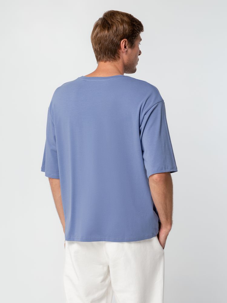 Футболка унисекс оверсайз Street Vibes, синяя (лавандовая) / Миниатюра WWW (1000)