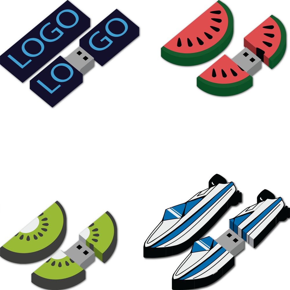 Флешки Gummi на заказ, 32 Гб / Миниатюра WWW (1000)