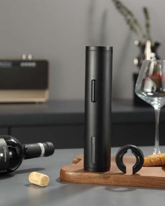 Электрический штопор с ножом для фольги Wine Crime, черный / Миниатюра WWW (1000)