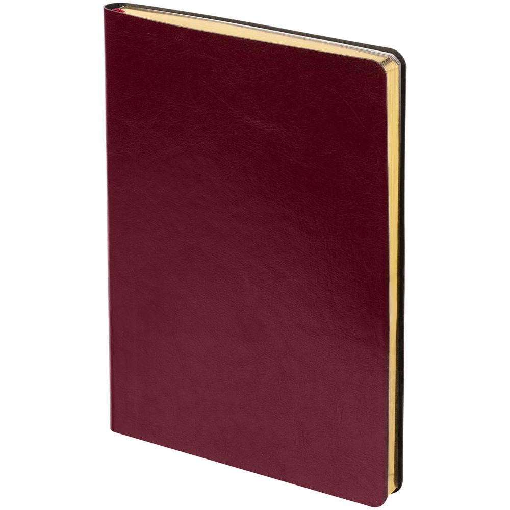Ежедневник Nebraska Flex, недатированный, бордовый с золотистым / Миниатюра WWW (1000)