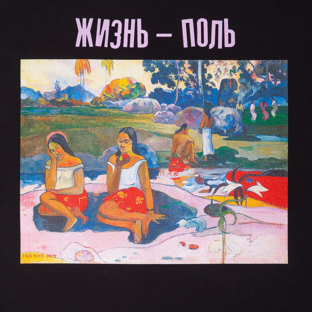 Футболка «Жизнь — Поль», черная / Миниатюра WWW (1000)