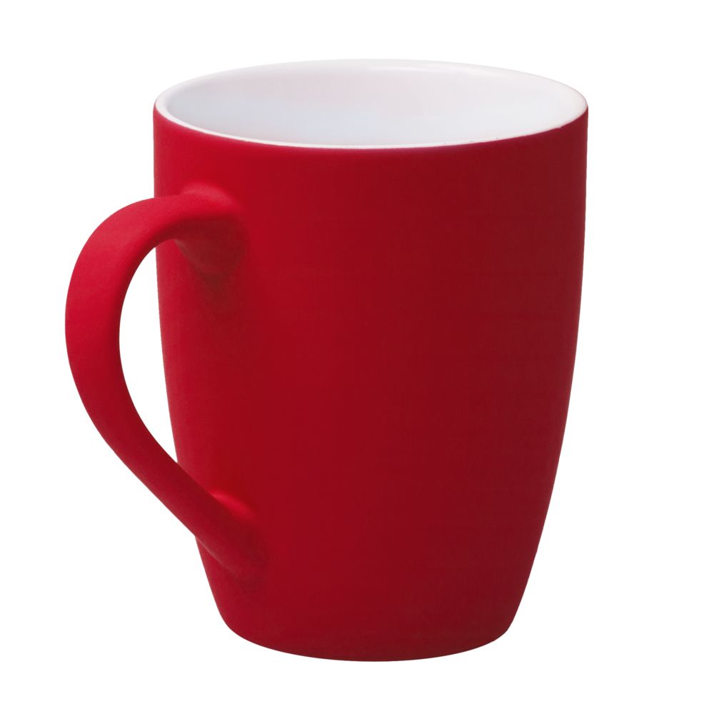 Кружка Good Morning c покрытием софт-тач, ярко-красная / Миниатюра WWW (1000)