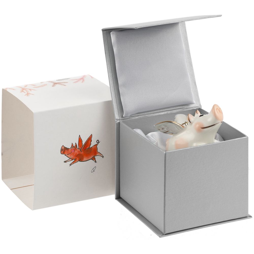 Фарфоровая елочная игрушка Piggy Wingy / Миниатюра WWW (1000)