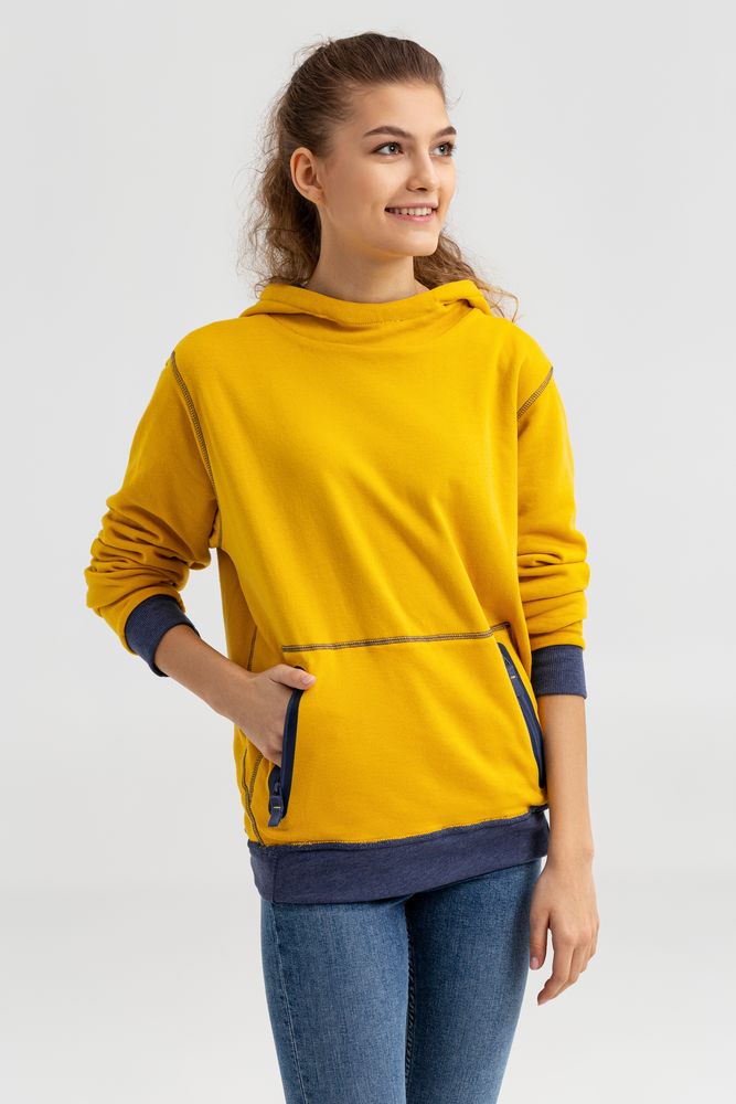 Двусторонняя толстовка Revers, синяя с желтым / Миниатюра WWW (1000)