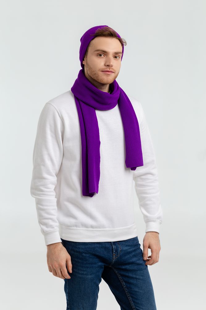 Шарф Life Explorer, фиолетовый / Миниатюра WWW (1000)