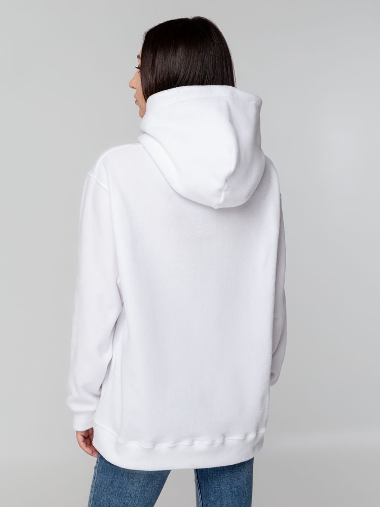 Худи флисовое унисекс Manakin, белое / Миниатюра WWW (1000)