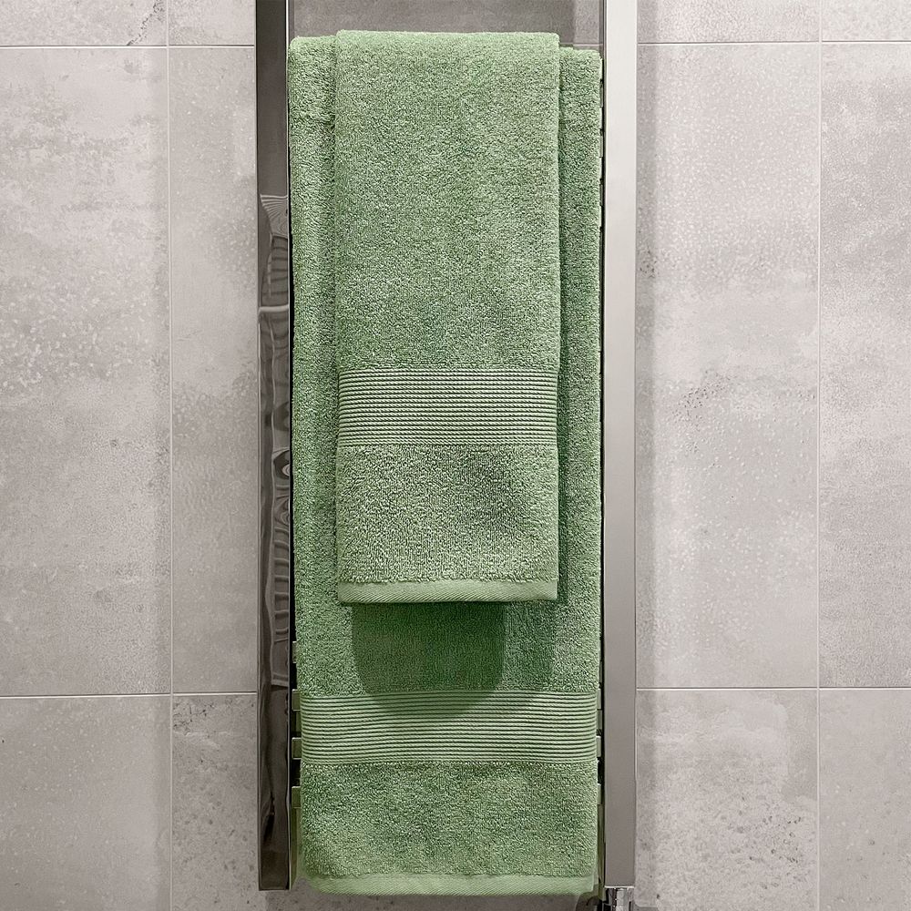 Полотенце махровое «Тиффани», среднее, зеленое, (фисташковый) / Миниатюра имиджевого (1000)