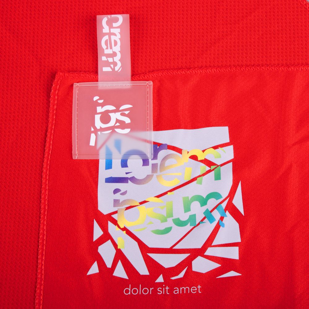 Лейбл из ПВХ Dzeta, L, прозрачный / Миниатюра нанесения (1000)