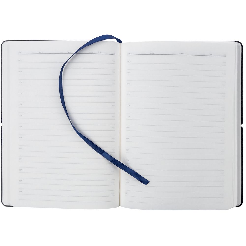 Ежедневник Folks, недатированный, синий / Миниатюра WWW (1000)