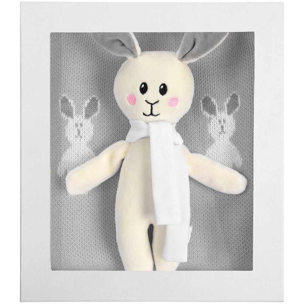 Набор детский с зайками Beastie Toys, серый / Миниатюра WWW (1000)