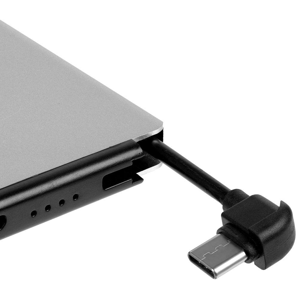 Металлический аккумулятор Double Reel 5000 мАч, серебристый / Миниатюра WWW (1000)