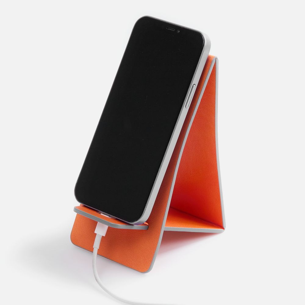 Подставка для телефона Petrus, оранжевая / Миниатюра WWW (1000)