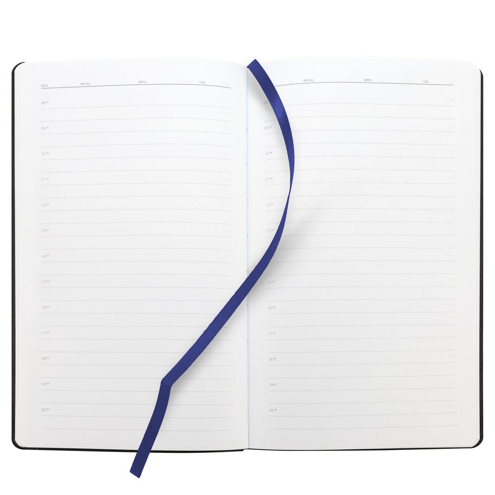 Ежедневник Knit, недатированный, темно-синий / Миниатюра WWW (1000)