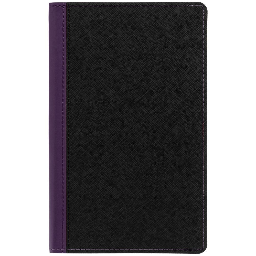 Ежедневник Nice Twice, недатированный, черный с фиолетовым / Миниатюра WWW (1000)