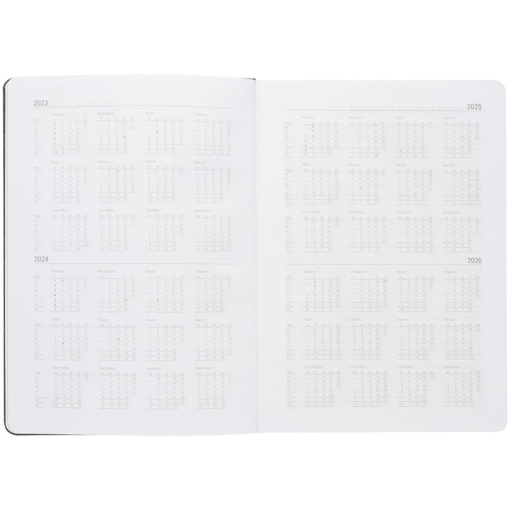 Ежедневник New Factor Metal, черный / Миниатюра WWW (1000)