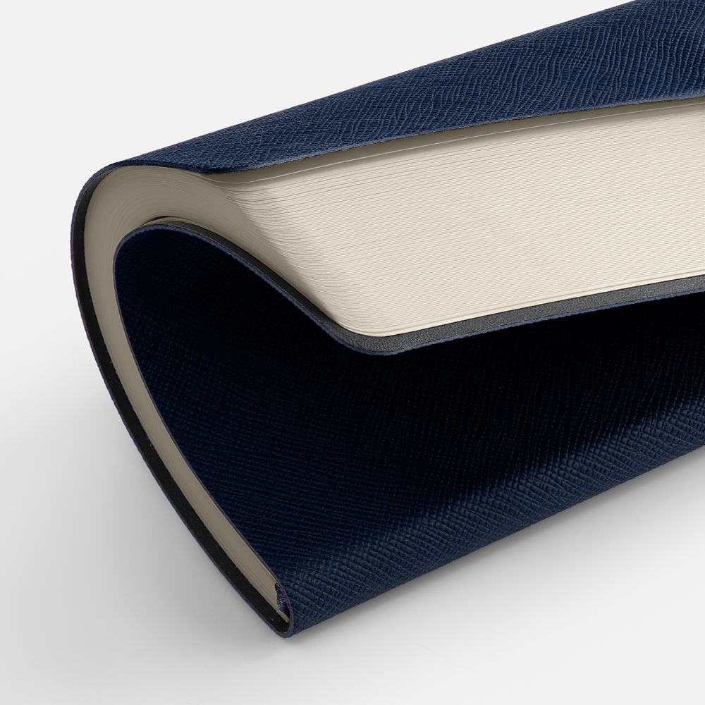 Ежедневник Lungo, недатированный, темно-синий / Миниатюра WWW (1000)