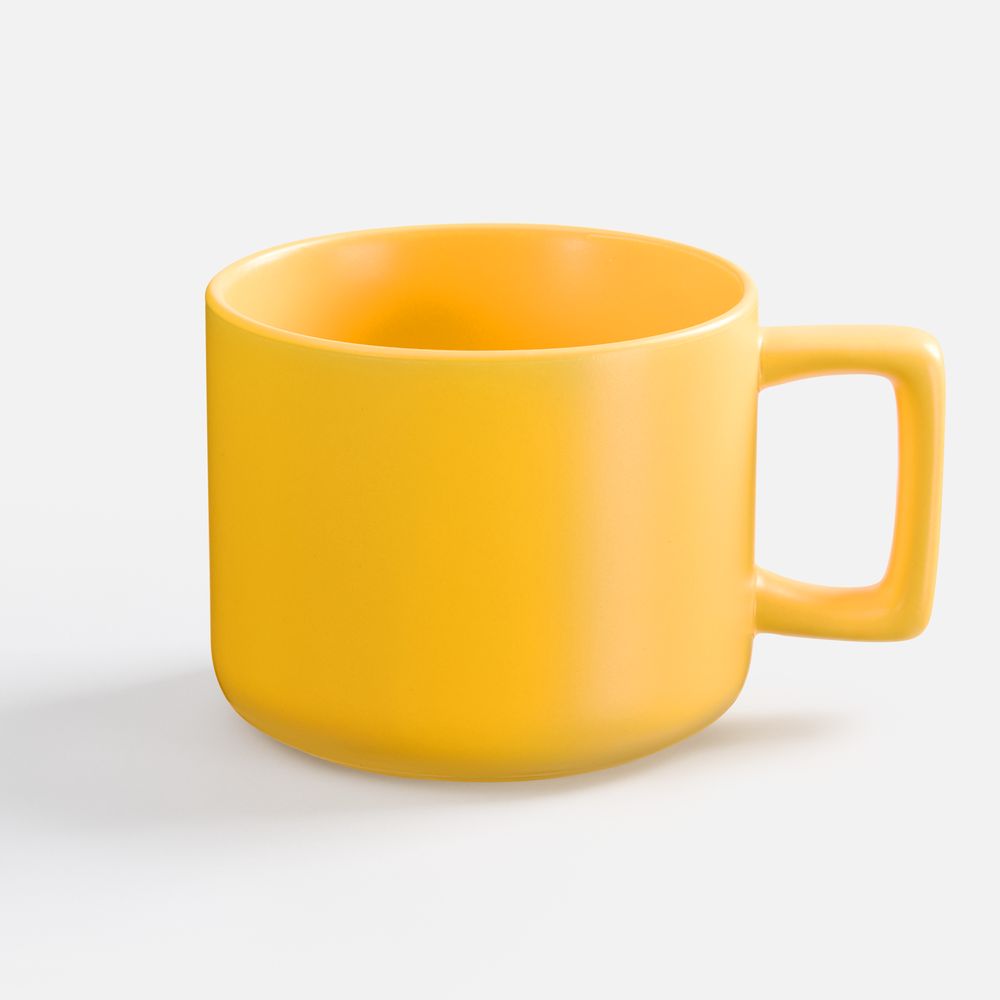 Чашка Jumbo в коробке матовая, желтая / Миниатюра WWW (1000)