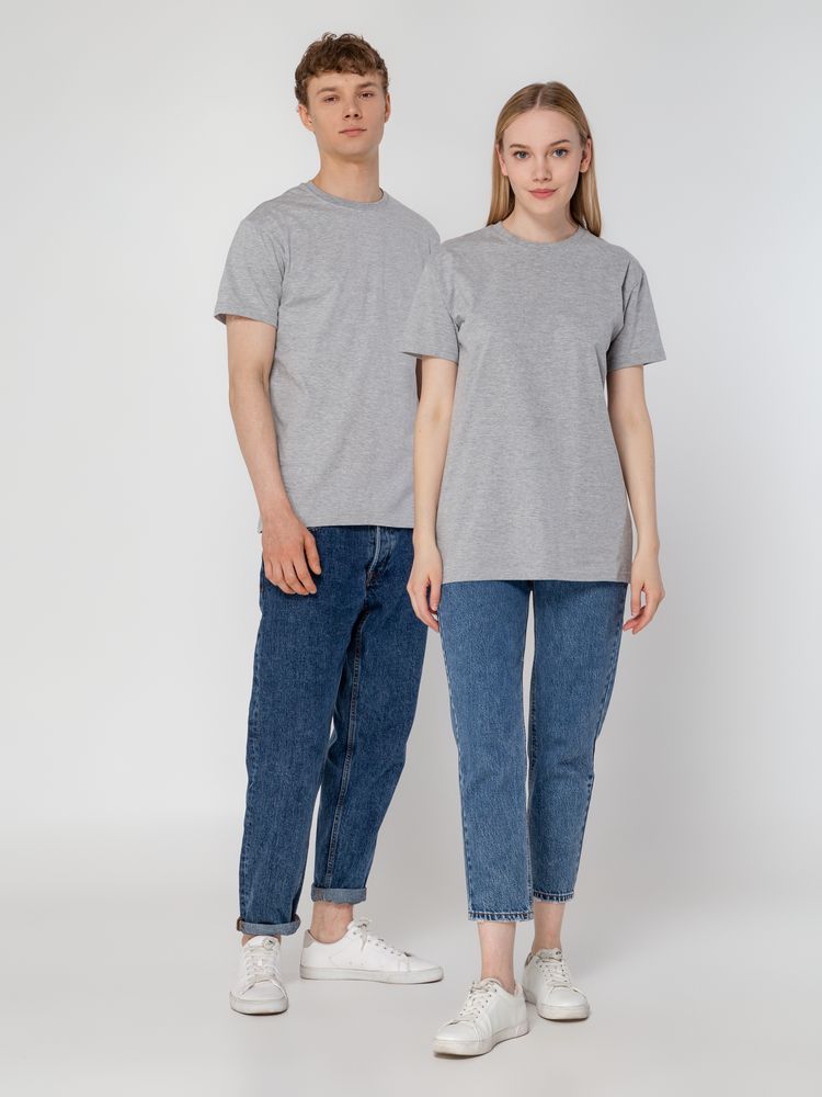 Футболка унисекс T-Bolka 160, серый меланж / Миниатюра WWW (1000)