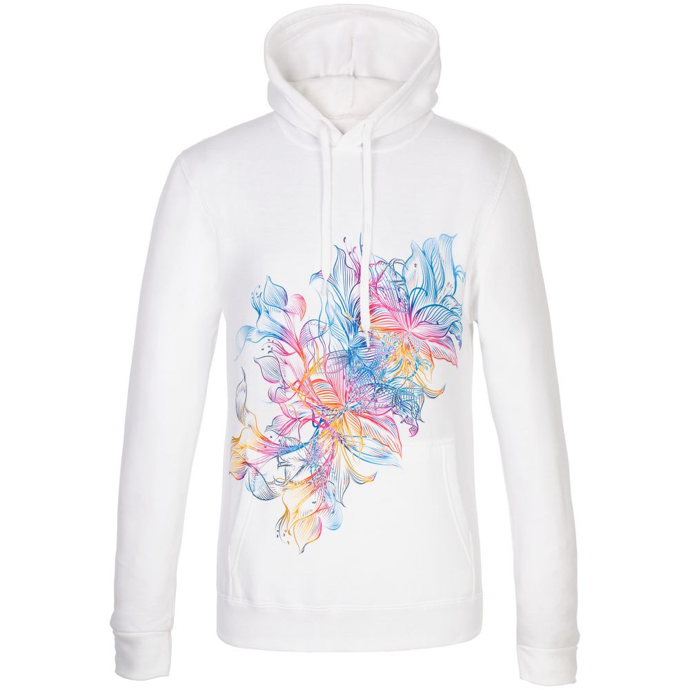 Толстовка с капюшоном Vibrance, белая / Миниатюра WWW (1000)