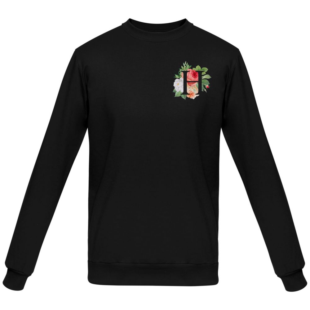 Толстовка «Цветочная азбука: Н», черная / Миниатюра WWW (1000)