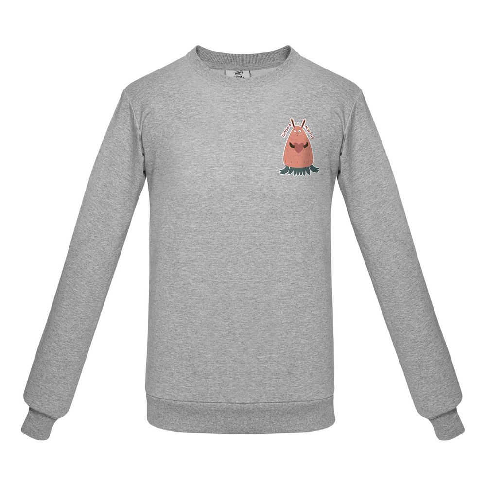 Толстовка «Любоф-моркоф II», серый меланж / Миниатюра WWW (1000)