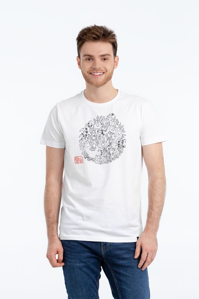 Футболка «Кавалер», белая / Миниатюра WWW (1000)