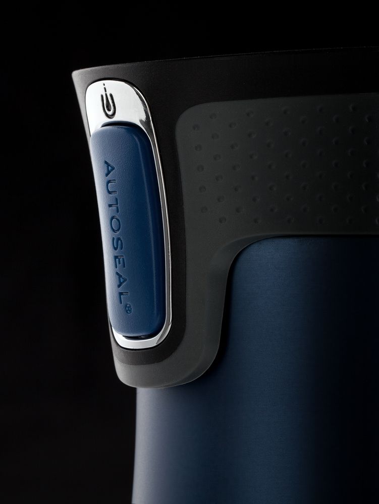 Термостакан Contigo West Loop, вакуумный, матовый синий металлик / Миниатюра WWW (1000)