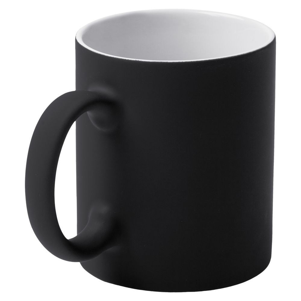 Кружка Sippy c покрытием софт-тач, черная / Миниатюра WWW (1000)