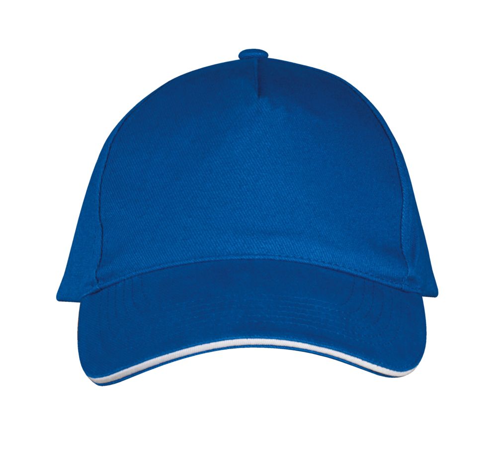 Бейсболка Long Beach, ярко-синяя с белым / Миниатюра WWW (1000)