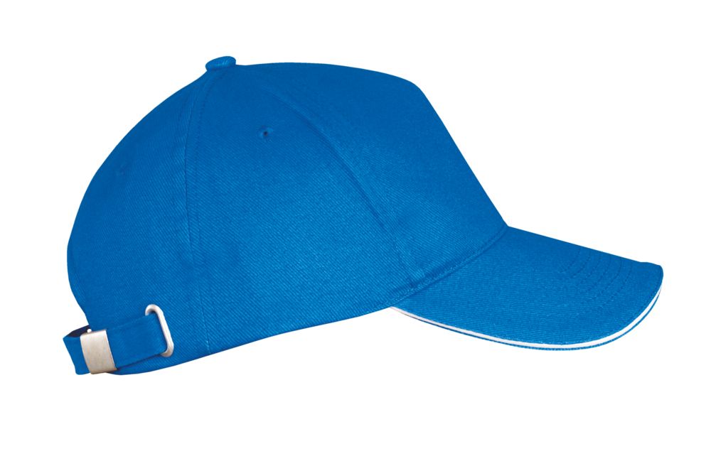 Бейсболка Long Beach, ярко-синяя с белым / Миниатюра WWW (1000)