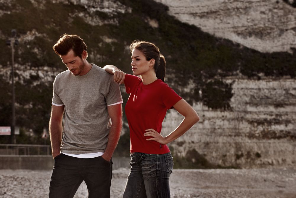 Футболка женская Ladies American T, темно-синяя / Миниатюра WWW (1000)