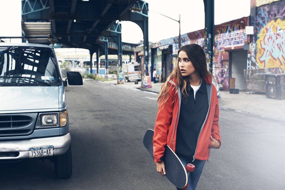 Куртка софтшелл женская Hang Gliding, синяя / Миниатюра WWW (1000)