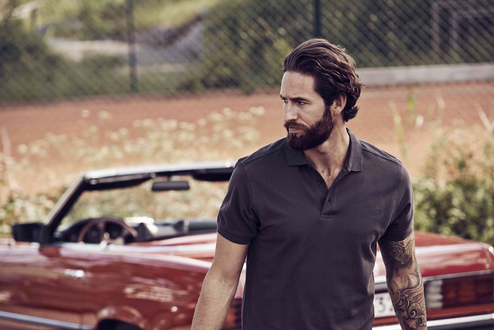 Рубашка поло мужская Morton, темно-синяя / Миниатюра WWW (1000)