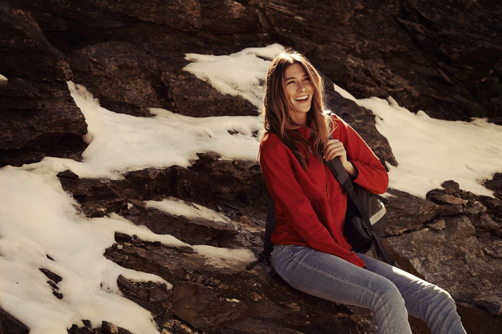 Куртка флисовая женская Sarasota, красная / Миниатюра WWW (1000)