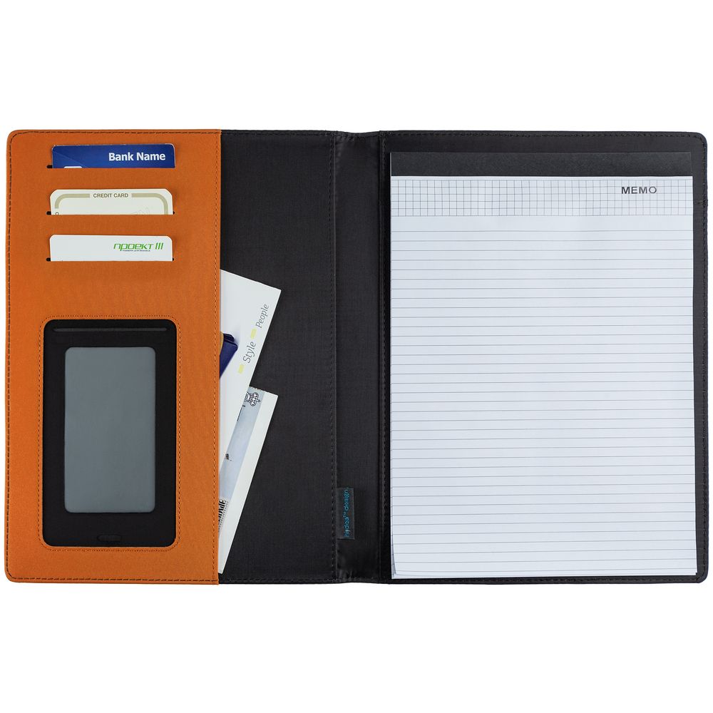 Папка Torga, черная с оранжевым / Миниатюра WWW (1000)