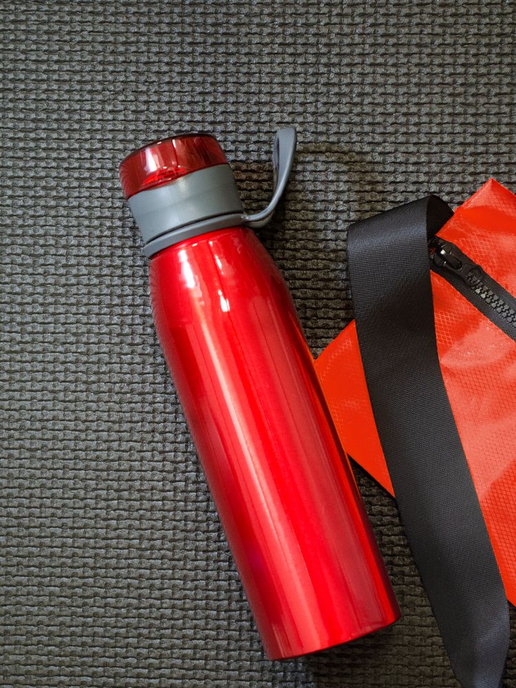 Спортивная бутылка для воды Korver, красная / Миниатюра WWW (1000)