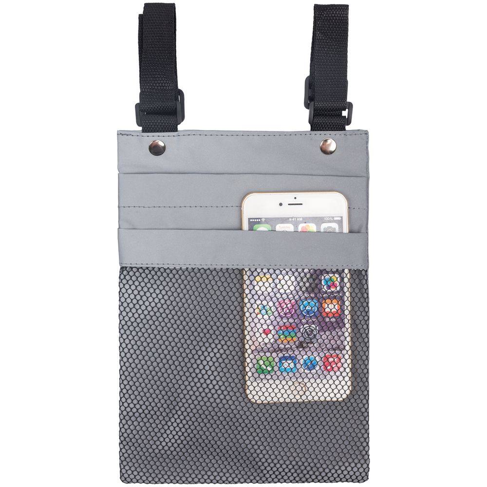 Велосумка Manifest из светоотражающей ткани, серая / Миниатюра WWW (1000)