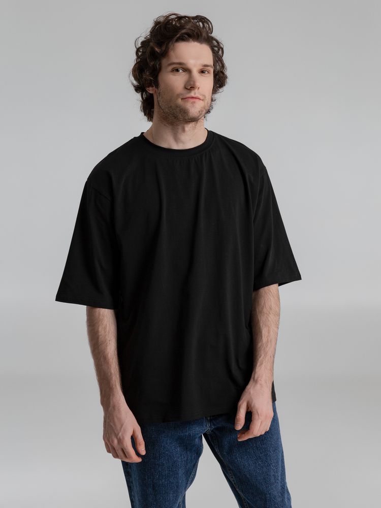 Футболка оверсайз Slope, черная / Миниатюра WWW (1000)