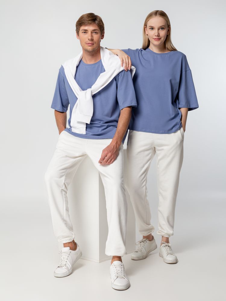 Футболка унисекс оверсайз Street Vibes, синяя (лавандовая) / Миниатюра WWW (1000)