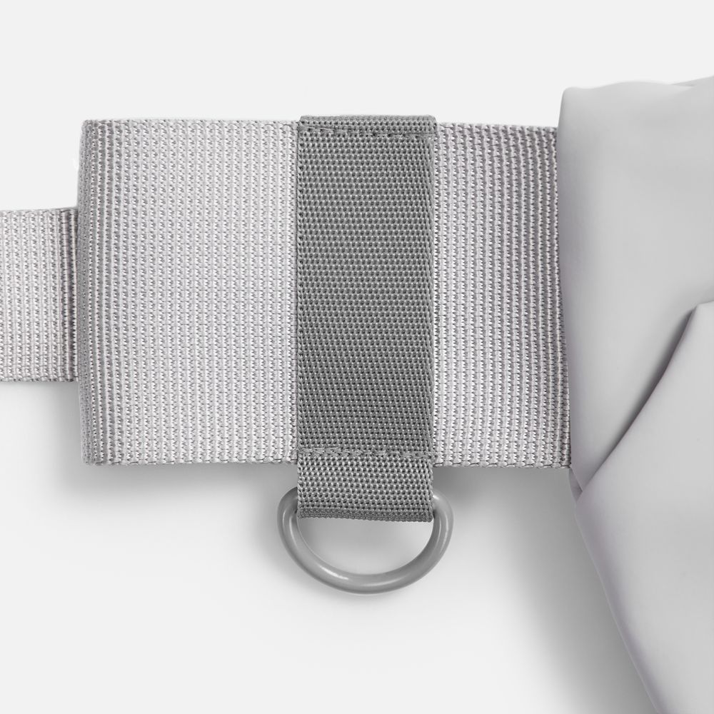 Стропа текстильная Fune 20 S, серая, 10 см / Миниатюра нанесения (1000)