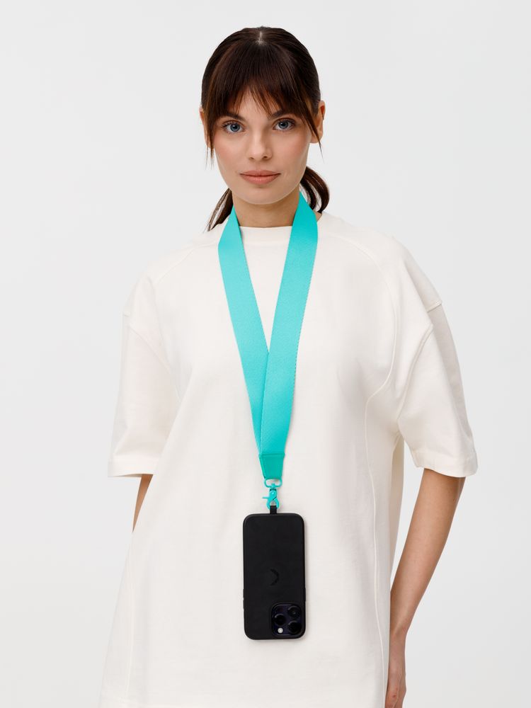 Ланьярд Band, бирюзовый / Миниатюра WWW (1000)